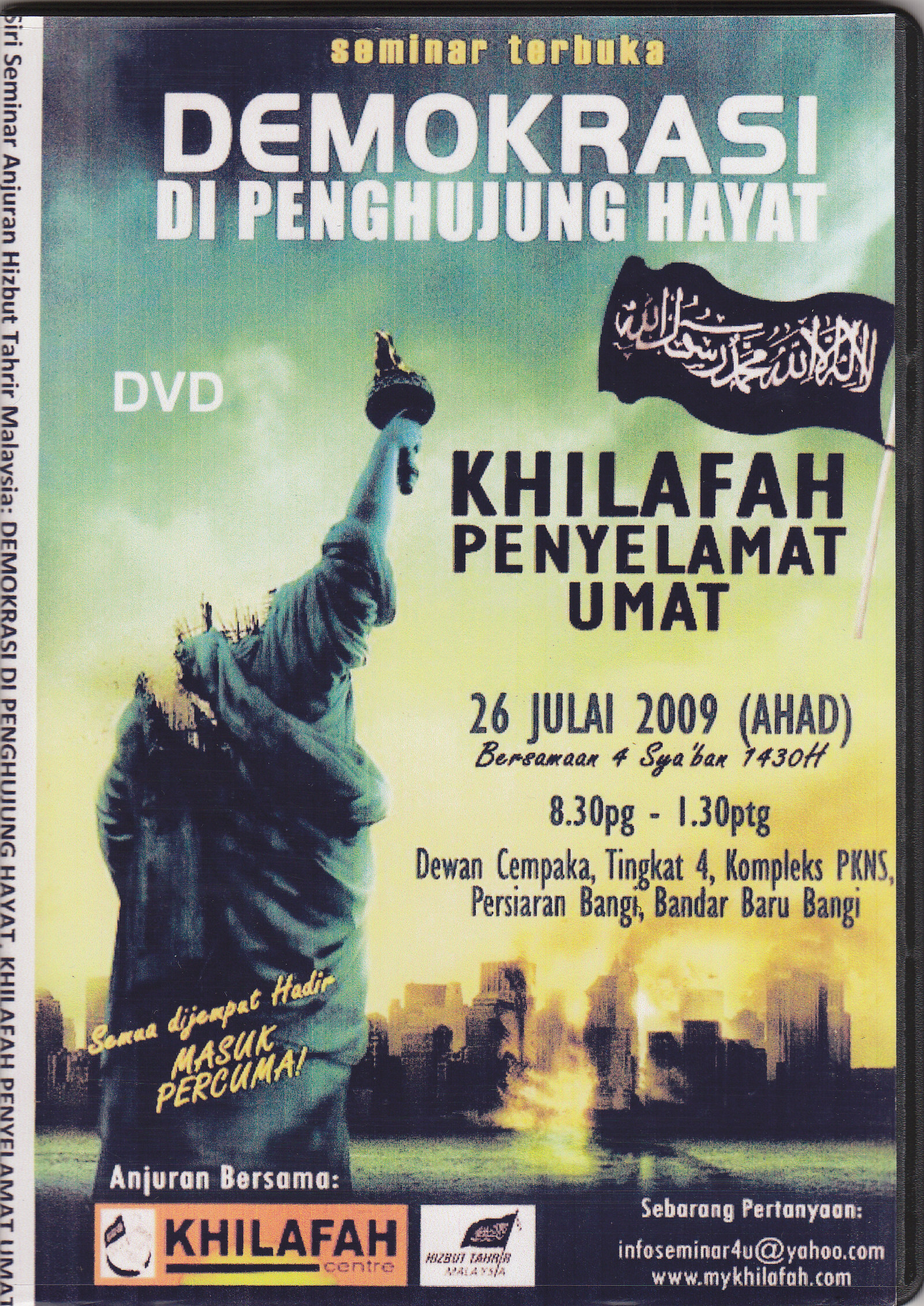 DVD seminar terbuka DEMOKRASI DI PENGHUJUNG HAYAT – RM10 